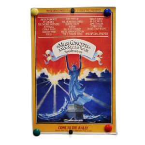 The Muse Concerts for a Non-Nuclear Future Poster 1979 Concert 19 X 13